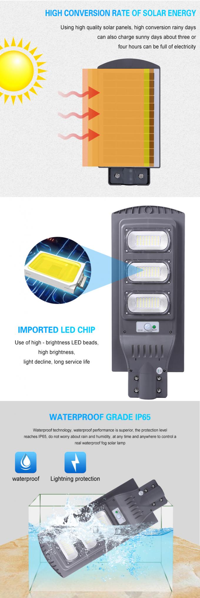 StreetLight Ip65 Outdoor Waterproof Solar Light 30w 60w 90w 120w 150w Integrated All In One Led Solar Street Light 2